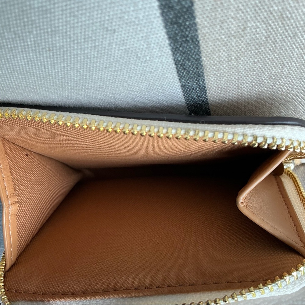 Coach Small Trifold Wallet With Dandelion Floral Print - Picture 9 of 14